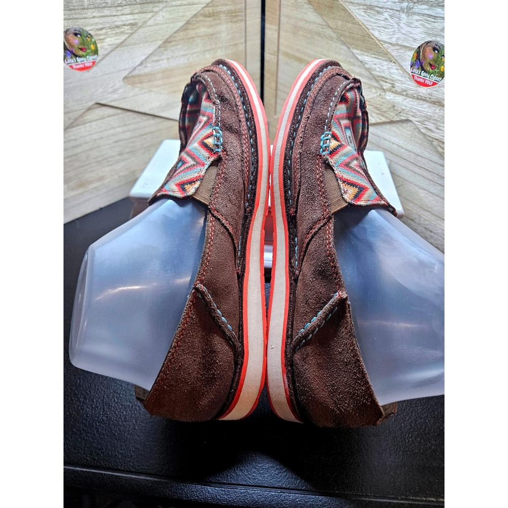 Ariat Slip On Shoes Womens‎ 8 Brown Cruiser Palm Brown Serape Mesh 10023011 #619 - Picture 3 of 7
